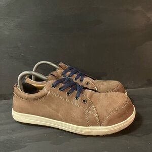 Birkenstock QS 500 Mens Size 7 Shoes Casual Brown Oily Leather Sneakers